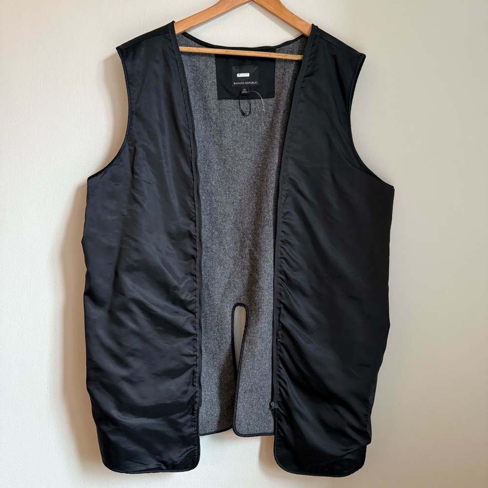 Banana Republic Wool Blend Liner Vest XL Jacket Insert 71% Wool